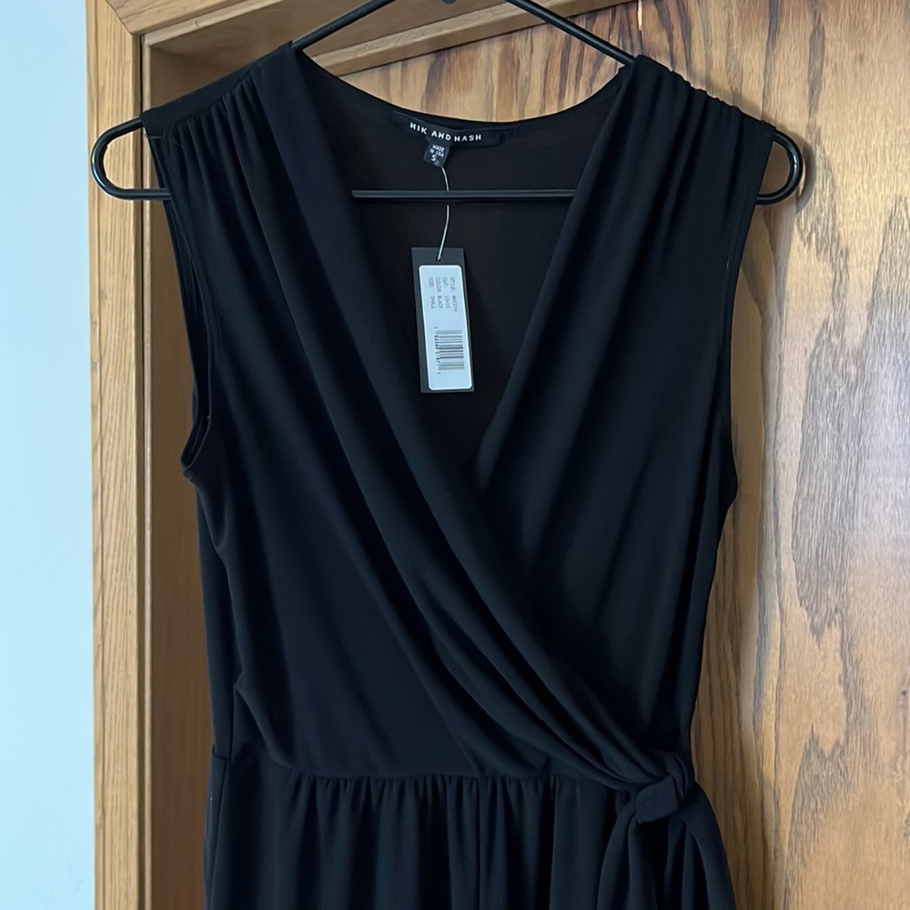 Black Nik and Nash faux wrap short romper